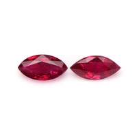 0.70 Ct.Tw.Total Carat Weight Ruby Pair from Mozambique Video
