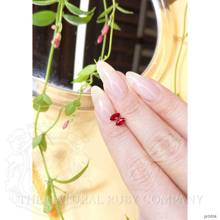 0.70 Ct.Tw. Ruby Pair from Mozambique