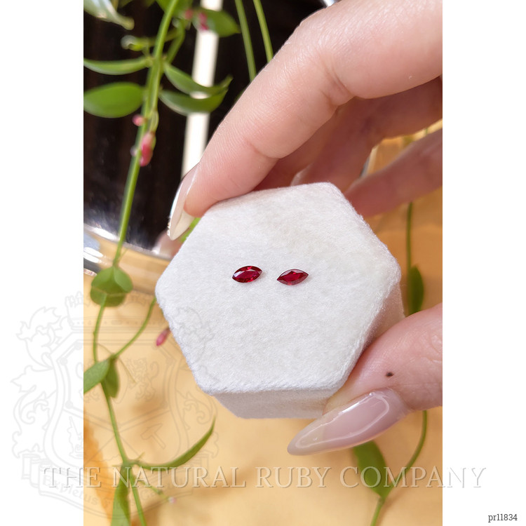 0.70 Ct.Tw. Ruby Pair from Mozambique