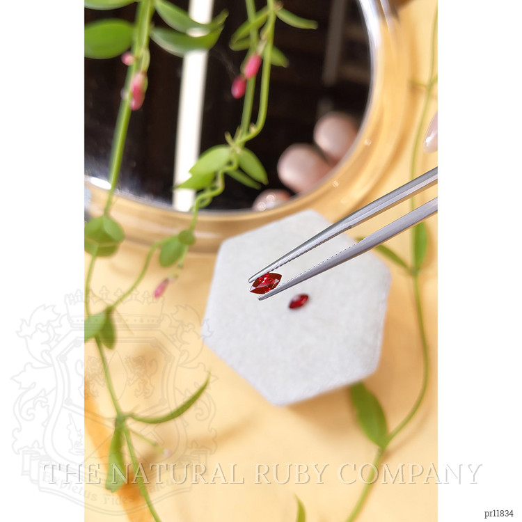 0.70 Ct.Tw. Ruby Pair from Mozambique