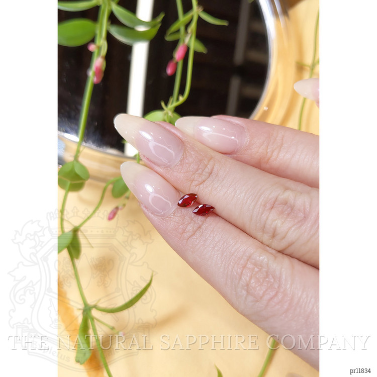 0.70 Ct.Tw. Ruby Pair from Mozambique