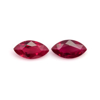 0.68 Ct.Tw.Total Carat Weight Ruby Pair from Mozambique Video
