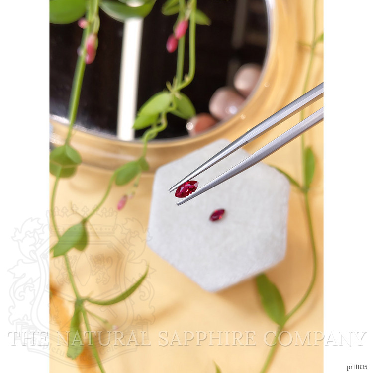 0.68 Ct.Tw. Ruby Pair from Mozambique