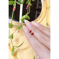 0.68&nbsp;Ct.Tw.Total Carat Weight Ruby Pair from Mozambique Life Style