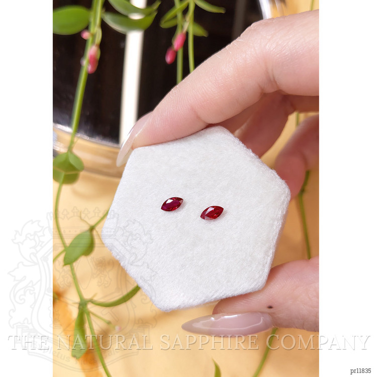 0.68 Ct.Tw. Ruby Pair from Mozambique