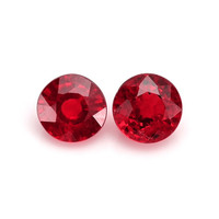 0.79 Ct.Tw.Total Carat Weight Ruby Pair from Thailand Video