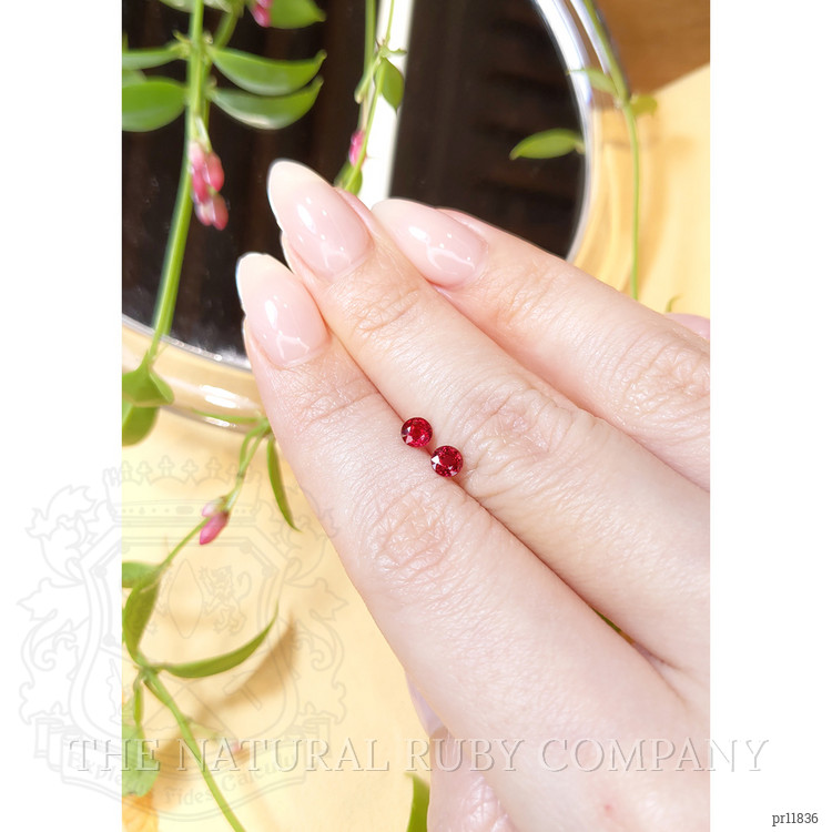 0.79 Ct.Tw. Ruby Pair from Thailand
