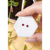 0.58&nbsp;Ct.Tw.Total Carat Weight Ruby Pair from Thailand Life Style