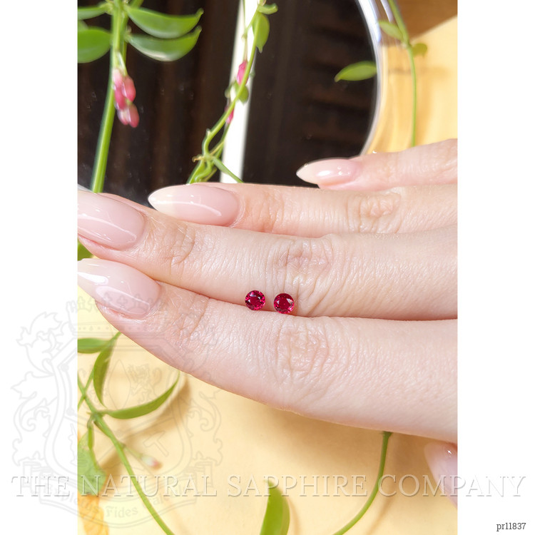 0.58 Ct.Tw. Ruby Pair from Thailand