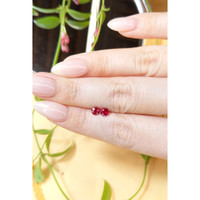 0.84 Ct.Tw.Total Carat Weight Ruby Pair from Thailand Life Style