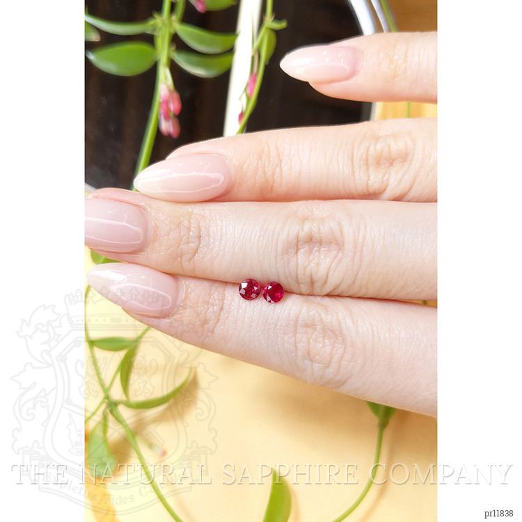 0.84 Ct.Tw. Ruby Pair from Thailand