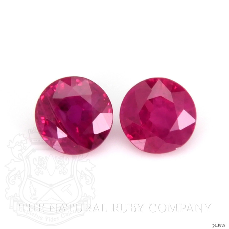 0.59 Ct.Tw. Ruby Pair from Burma (Myanmar)