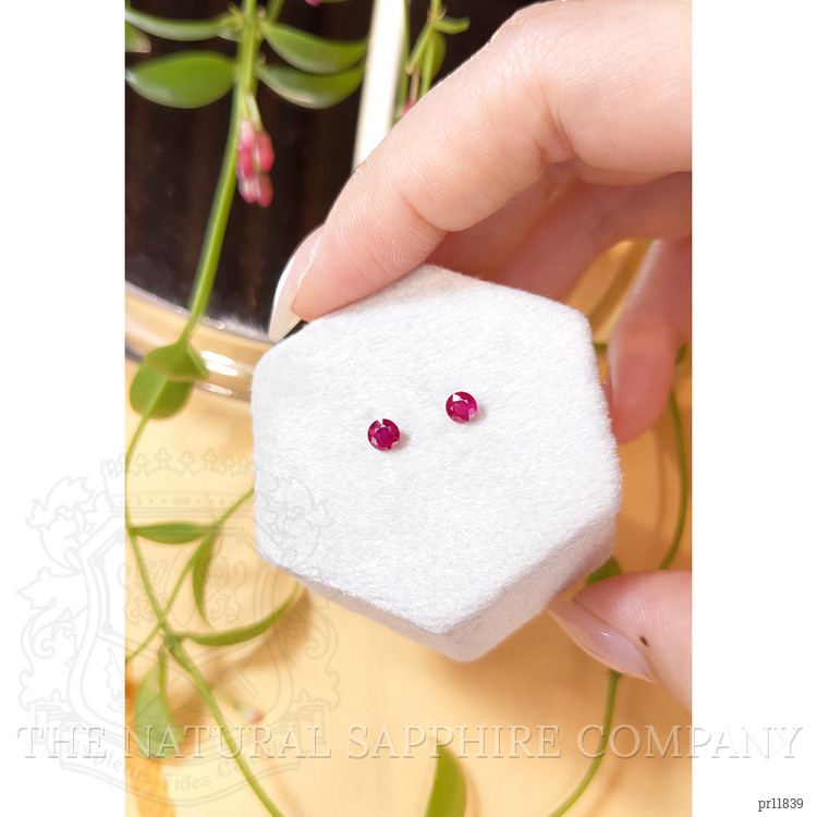 0.59 Ct.Tw. Ruby Pair from Burma (Myanmar)