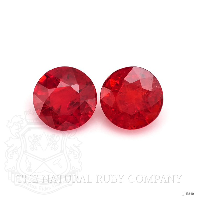 0.69 Ct.Tw. Ruby Pair from Burma (Myanmar)
