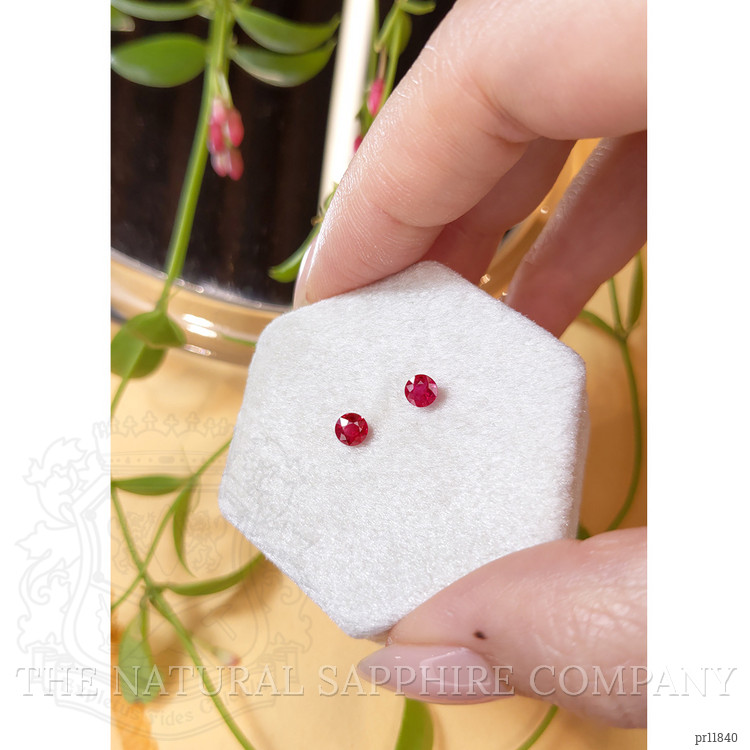 0.69 Ct.Tw. Ruby Pair from Burma (Myanmar)