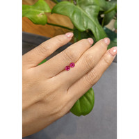 0.63 Ct.Tw.Total Carat Weight Ruby Pair from Burma (Myanmar) Life Style