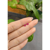 0.63 Ct.Tw.Total Carat Weight Ruby Pair from Burma (Myanmar) Life Style