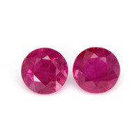 0.81&nbsp;Ct.Tw.Total Carat Weight Ruby Pair from Burma (Myanmar) Video