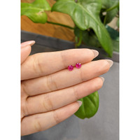 0.81&nbsp;Ct.Tw.Total Carat Weight Ruby Pair from Burma (Myanmar) Life Style