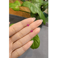 0.81&nbsp;Ct.Tw.Total Carat Weight Ruby Pair from Burma (Myanmar) Life Style