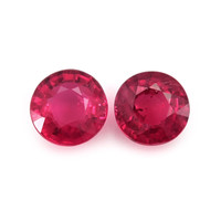 0.67 Ct.Tw.Total Carat Weight Ruby Pair from Thailand Video