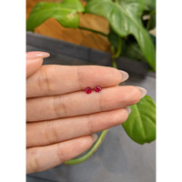 0.51&nbsp;Ct.Tw.Total Carat Weight Ruby Pair from Burma (Myanmar) Life Style