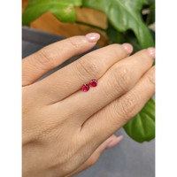 0.51&nbsp;Ct.Tw.Total Carat Weight Ruby Pair from Burma (Myanmar) Life Style