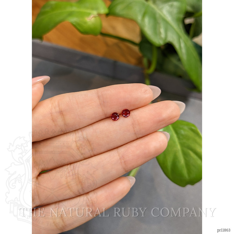 0.57 Ct.Tw. Ruby Pair from Thailand
