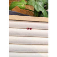 0.57&nbsp;Ct.Tw.Total Carat Weight Ruby Pair from Thailand Life Style