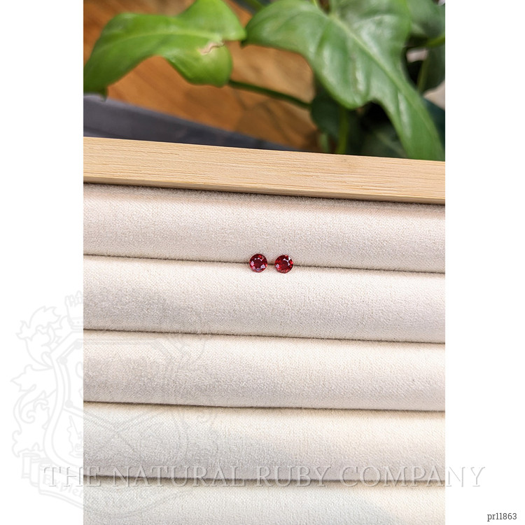 0.57 Ct.Tw. Ruby Pair from Thailand