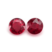 0.90 Ct.Tw.Total Carat Weight Ruby Pair from Thailand Video