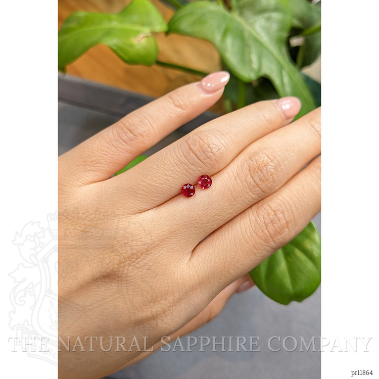 0.90 Ct.Tw. Ruby Pair from Thailand