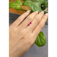 0.86 Ct.Tw.Total Carat Weight Ruby Pair from Thailand Life Style