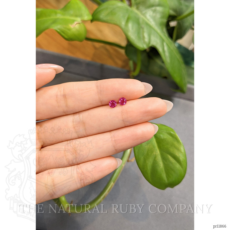 0.86 Ct.Tw. Ruby Pair from Thailand