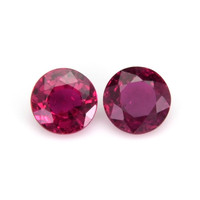 0.80&nbsp;Ct.Tw.Total Carat Weight Ruby Pair from Thailand Video