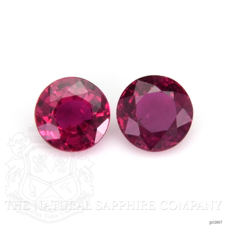 0.80 Ct.Tw. Ruby Pair from Thailand