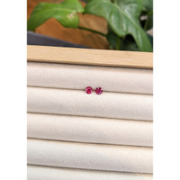 0.80 Ct.Tw.Total Carat Weight Ruby Pair from Thailand Life Style