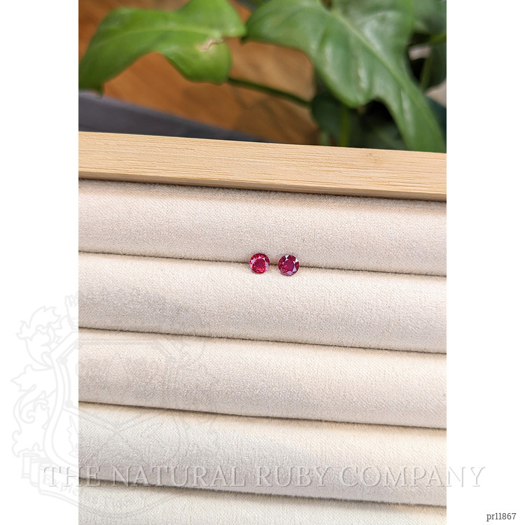 0.80 Ct.Tw. Ruby Pair from Thailand