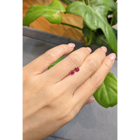 0.80 Ct.Tw.Total Carat Weight Ruby Pair from Thailand Life Style