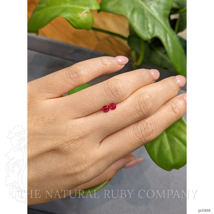 0.58 Ct.Tw. Ruby Pair from Burma (Myanmar)