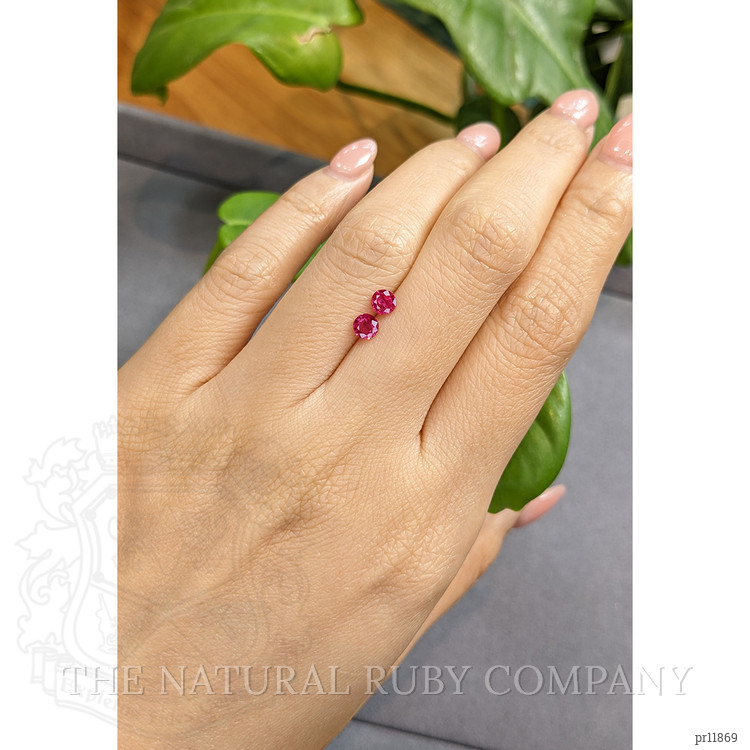 0.66 Ct.Tw. Ruby Pair from Burma (Myanmar)