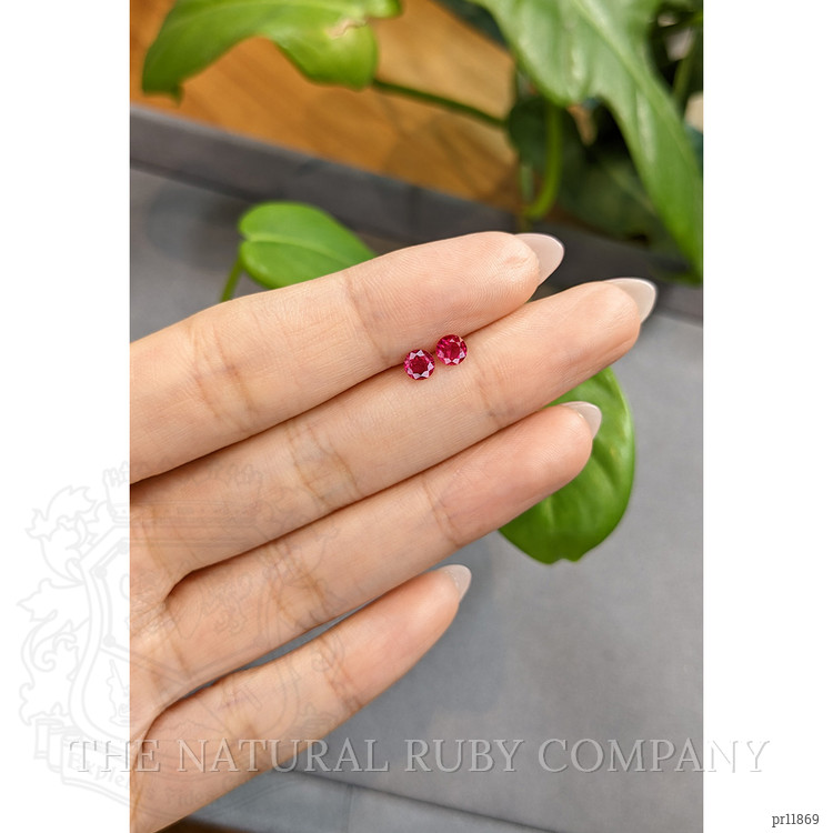 0.66 Ct.Tw. Ruby Pair from Burma (Myanmar)