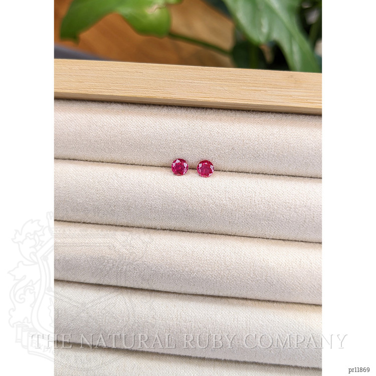 0.66 Ct.Tw. Ruby Pair from Burma (Myanmar)