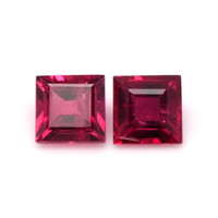0.48 Ct.Tw.Total Carat Weight Ruby Pair from Mozambique Video