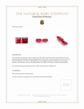 0.56 Ct.Tw.Total Carat Weight Ruby Pair from Mozambique Appraisal