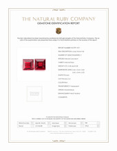 0.56 Ct.Tw.Total Carat Weight Ruby Pair from Mozambique Scan Report