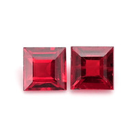 0.56 Ct.Tw.Total Carat Weight Ruby Pair from Mozambique Video
