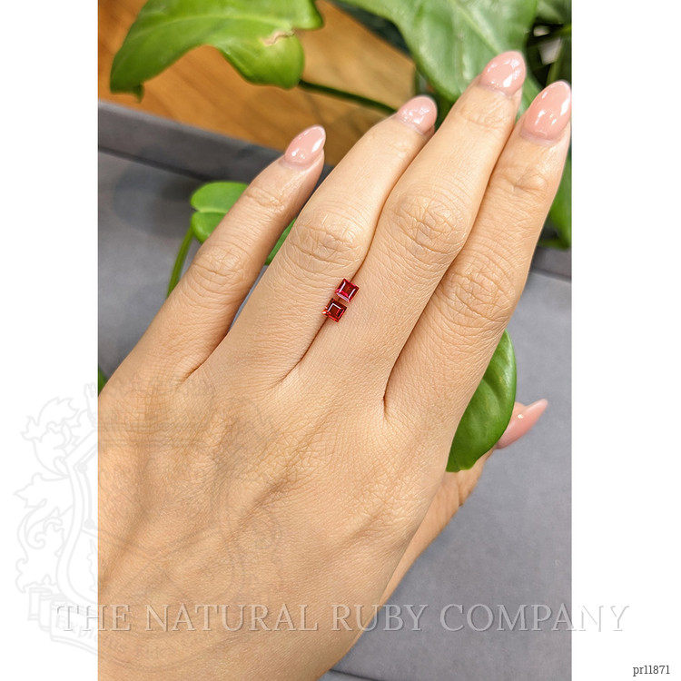 0.56 Ct.Tw. Ruby Pair from Mozambique