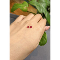 0.58 Ct.Tw.Total Carat Weight Ruby Pair from Mozambique Life Style