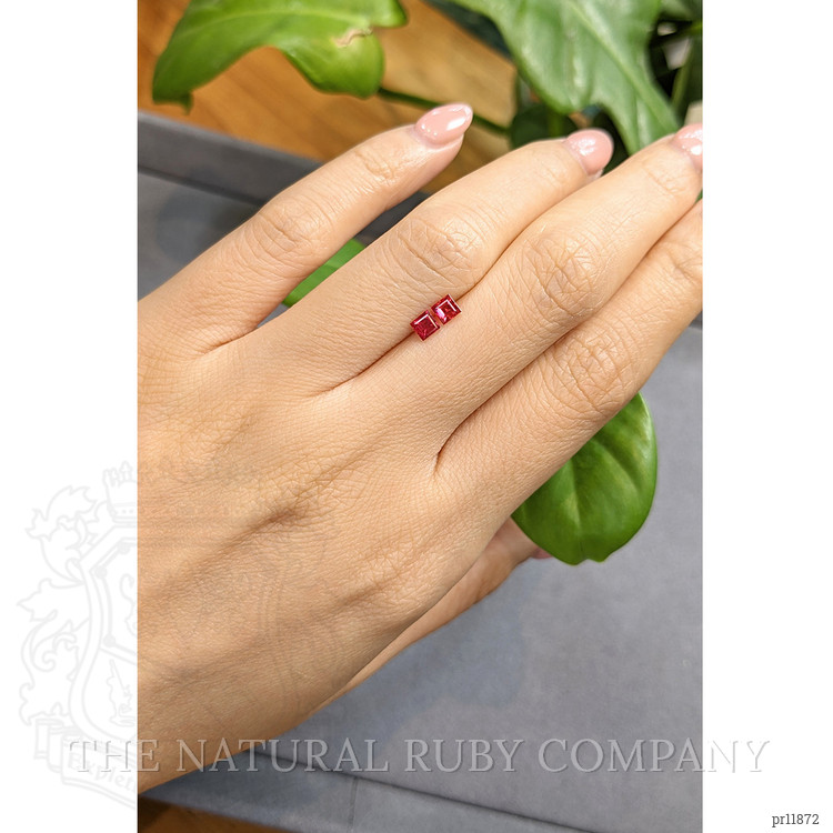 0.58 Ct.Tw. Ruby Pair from Mozambique